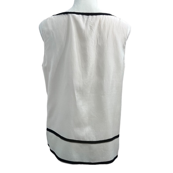 J. Crew (EUC) 100% Silk Fully Lined Sleeveless Top Size Large - Picture 6 of 10